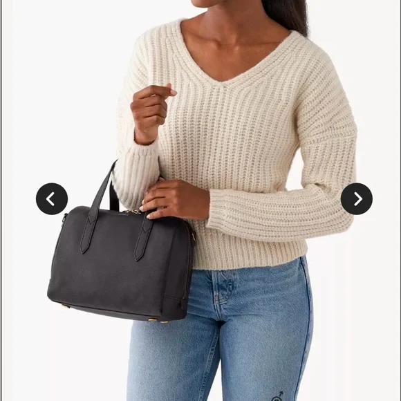 NWT Sydney Satchel in "Neutral Multi" by Fossil. Beautiful bag! - Picture 14 of 15